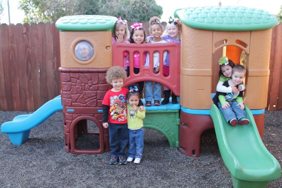Kids on Slide